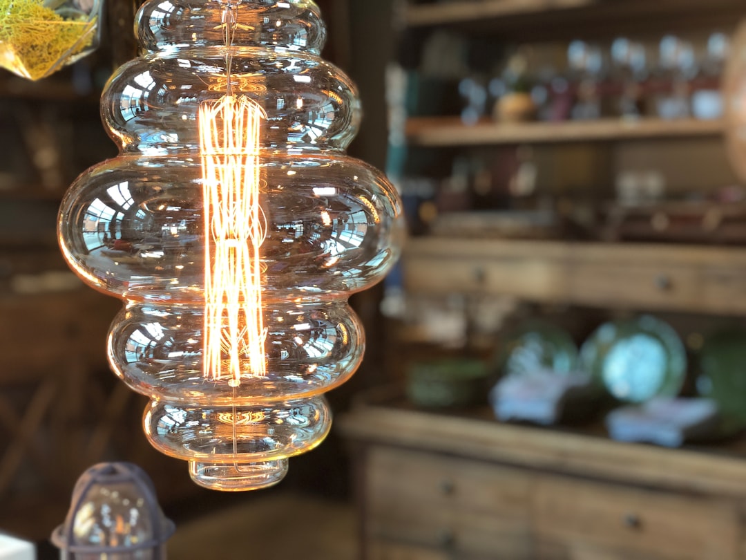 Photo glass pendant lamps